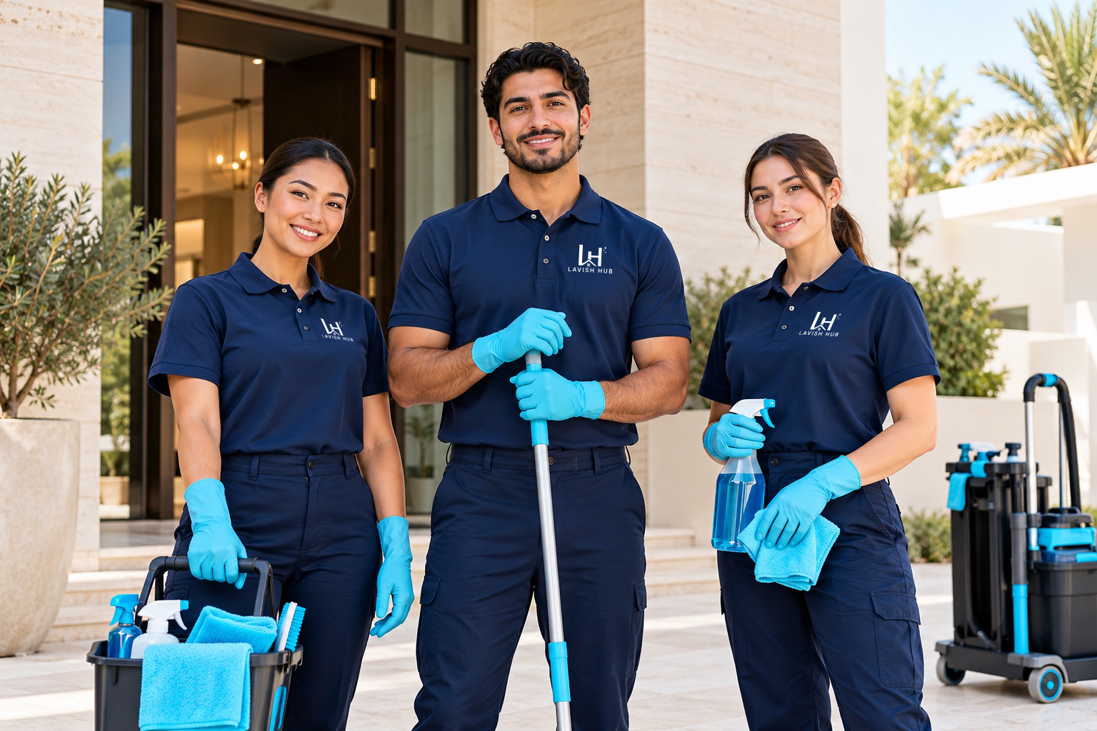 Lavish Hub professional cleaning team